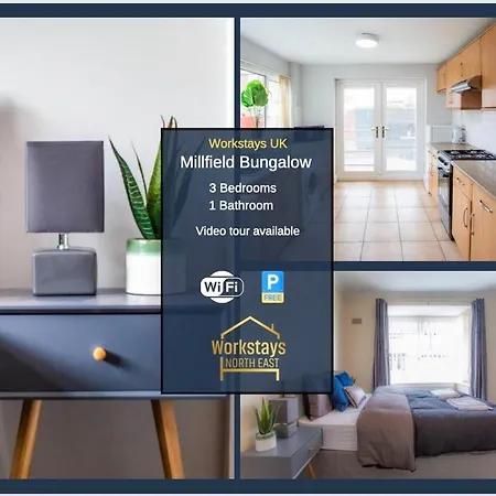 Millfield Bungalow Disabled Access - Wetroom - 3 Bedrooms Workstays Uk Video Tour Available Apartman Middlesbrough
